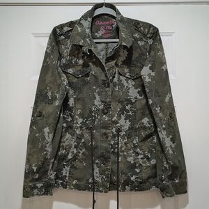 Aeropostle Camo Utility Jacket Women's Size XL